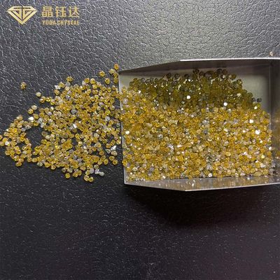 4.0mm HPHTのモノクリスタル ダイヤモンドへの1.0mmは高圧高温を黄色にする