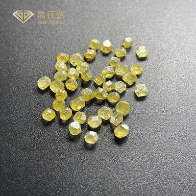 豪華で強く黄色い実験室によって育てられる着色されたダイヤモンドHPHT 1ctへの7ct