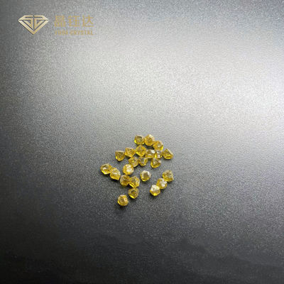 切削工具のための黄色く切られていない合成物質HPHTの単結晶のダイヤモンド