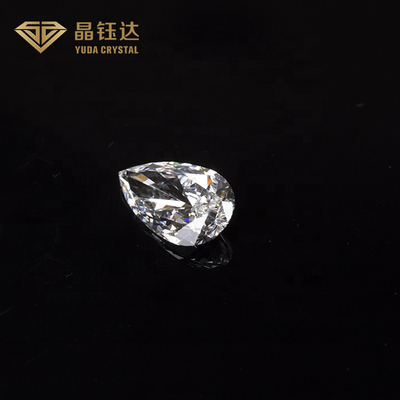 VVS対明快さDEF色の実験室によって育てられる白く緩いダイヤモンドのナシの切口のダイヤモンド