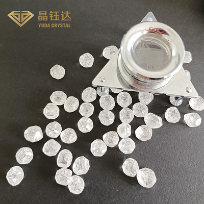 4-15 カラット EFG VVS VS HPHT 単結晶ダイヤモンド 人工宝石材料